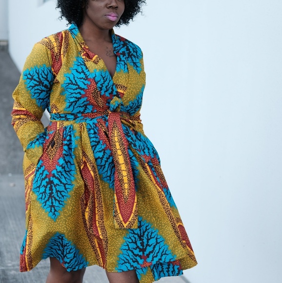 African Ankara Women Dress Blazer 